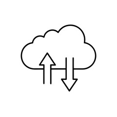 Cloud with upload and download