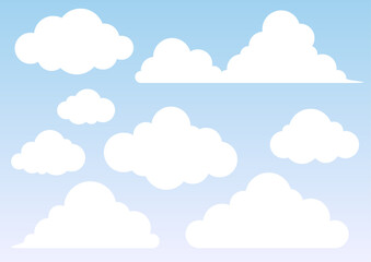 雲のイラスト素材セット