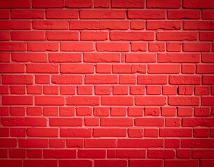 Vibrant red brick wall texture