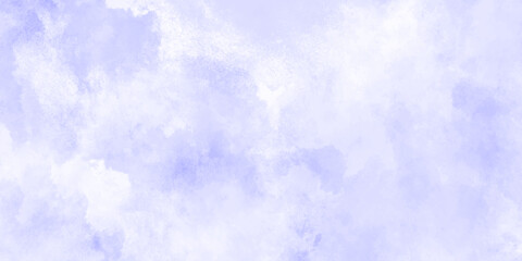 Abstract background with panorama of blue sky and white cloud nature design. horizon spring morning sky with clouds background. hand painted watercolor shades sky clouds.