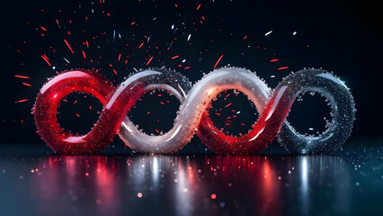 a digital graphic image featuring festive abstract.