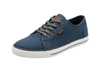 Isolated Casual canvas shoe or sneaker, stylish fashionable footwear for every day use