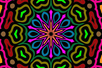 vector seamless colorful pattern