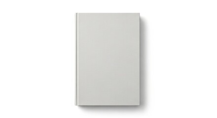Fototapeta premium Plain white book cover isolated