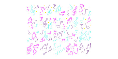 Neon Music Note