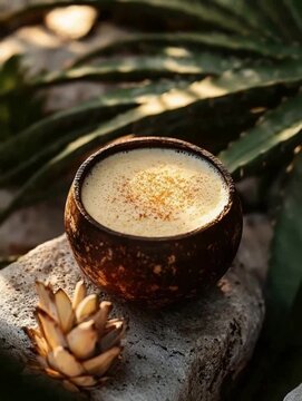 traditional mexican pulque drink orbit video