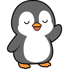 Cute Cartoon Penguin Illustration