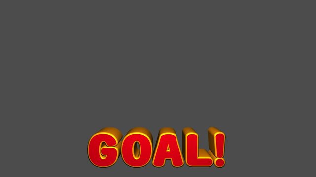 Transparent material, goal, caption, CG, motion, usable for YouTube, showdown