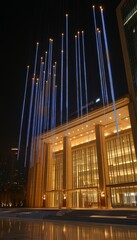 Obraz premium Stunning Architectural Marvel of the National Centre for the Performing Arts in Beijing, China