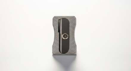 Gray portable speaker isolated