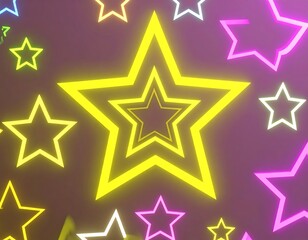 Obraz premium Vibrant starburst pattern