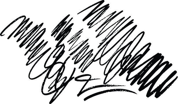 Bold black ink strokes create a dynamic abstract design, perfect for adding an artistic touch to creative projects and designs.
