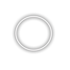 Black Square Frame With Inner Circle And Vertical Lines isolated on a transparent background
