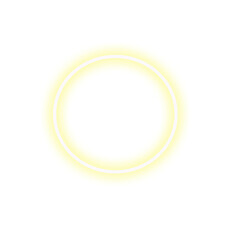 Yellow Square Frame With Circle And Vertical Lines Icon isolated on a transparent background