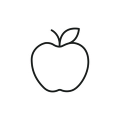Apple Teacher Gift Line Art Icon