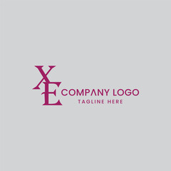 Initial Letter XE logo Design Outstanding Creative Modern Symbol  Sign