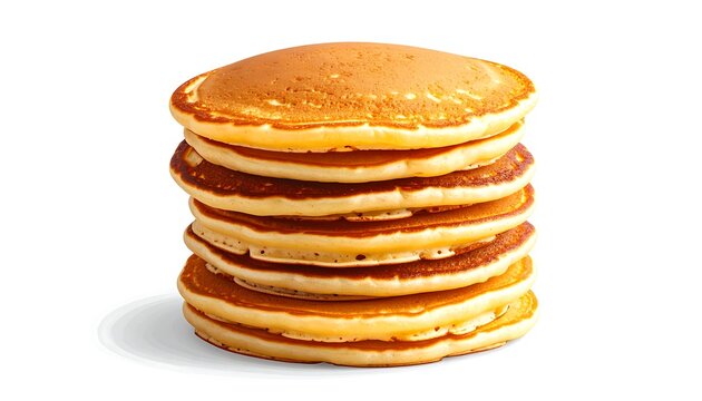 Stack of golden brown pancakes