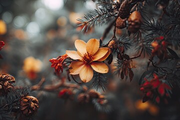 Close-up of autumnal flower