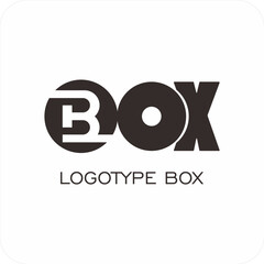 Modern Minimalist BOX Logotype - Packaging and Logistics Wordmark Template

