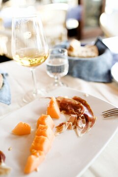Proscuitto and melon