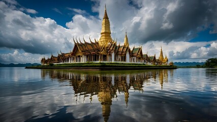 Golden Temple Reflected on Water