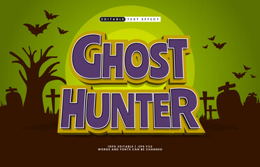 ghost hunter editable text effect
