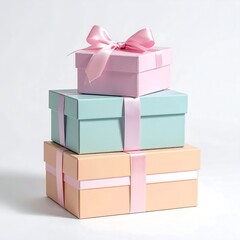 Stacked gift boxes
