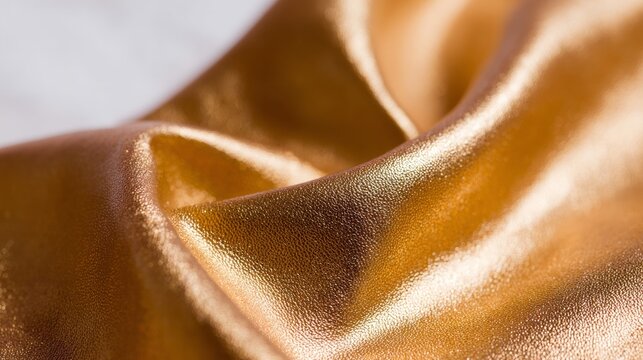 Silken golden fabric gracefully ripples like liquid sunshine, perfect for Lunar New Year celebrations and Midsummer luxury decor