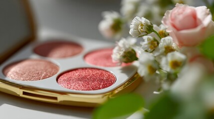 Luxurious rosy palette whispers springtime romance, perfect for Holi celebrations and ethereal bridal makeup enchantment