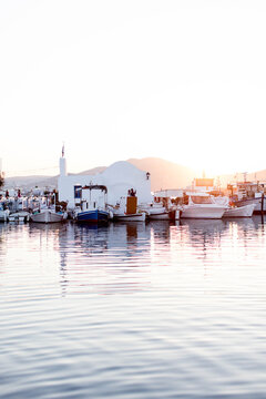 Naousa Paros Greek Island harbor