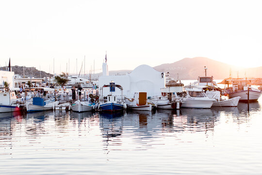 Naousa Paros Greek Island harbor