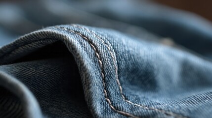 Rugged denim folds evoke nostalgia and timeless resilience, perfect for Labor Day reflection or National Sewing Month creativity