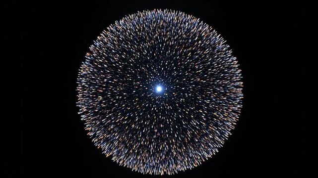 Colorful Illustrative 3D Animation of Neural Network. Concept: Chatbot, Artificial Intelligence, Deep Learning, Machine Learning and Large Language 