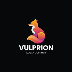 Gradient Modern Fox Logo Design