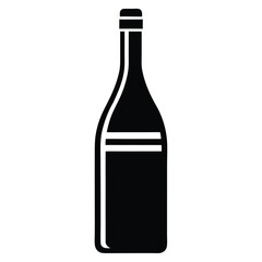 wine bottle vector icon