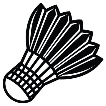 badminton shuttlecock vector icon