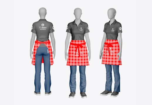Waist Apron Mockup