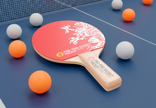 Ping Pong Racket Mockup