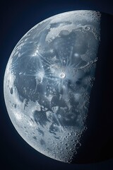 Stunning, detailed depiction of the lunar surface