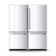 Stainless steel four-door refrigerator