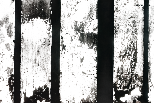 Silhouette of an old, totally dirty, scratched window of an old industrial hall. Perfect for use as an overlay in design projects. Transparent background, PNG.