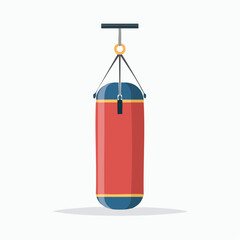 Punching bag &mdash; flat vector illustration