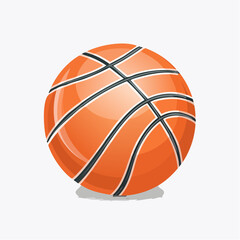 Basketball ball &mdash; flat vector illustration