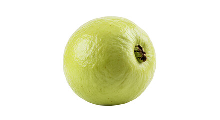 Fresh Green Guava Fruit Isolated on a Light Gradient Studio Background
