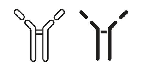 Antibody icon simple vector symbol