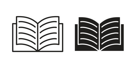 Book icon simple vector symbol