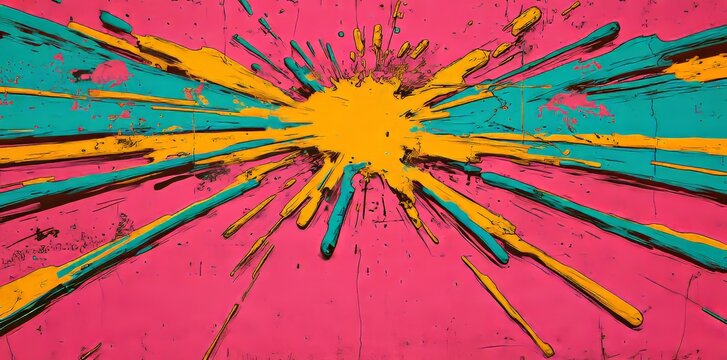 The image in question is an abstract explosion background that contains a pink center surrounded by bright energy sparks