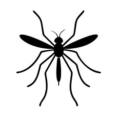 Obraz premium black silhouette of a mosquito