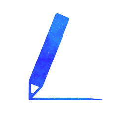 青い星空｜ペンと線