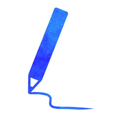 青い星空｜ペンと線